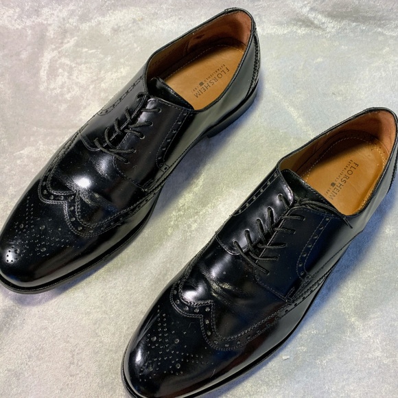 Florsheim Mens Midtown Wingtip Oxford, 13 D, EUC - Picture 4 of 8